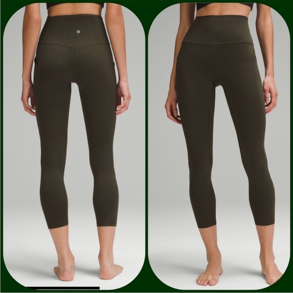lululemon athletica Pants - 🌈 Lululemon Align High Rise Pant with Pockets 25" Dark Olive NWT Size 12